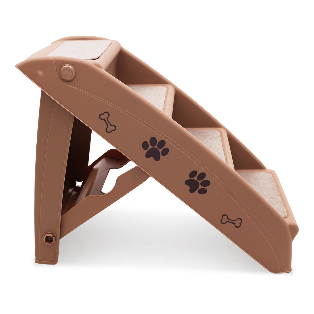 Furtastic Foldable Pet Stairs 50cm Non-Slip Dog Steps Ladder Cat Ramp for High Bed Couch Car Small Senior Pets