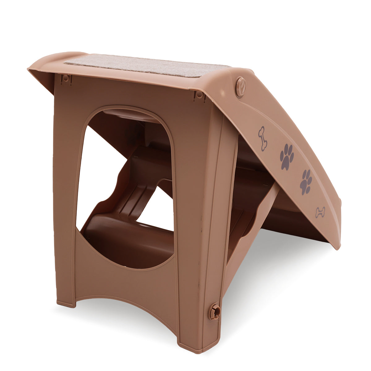 Furtastic Foldable Pet Stairs 50cm Non-Slip Dog Steps Ladder Cat Ramp for High Bed Couch Car Small Senior Pets