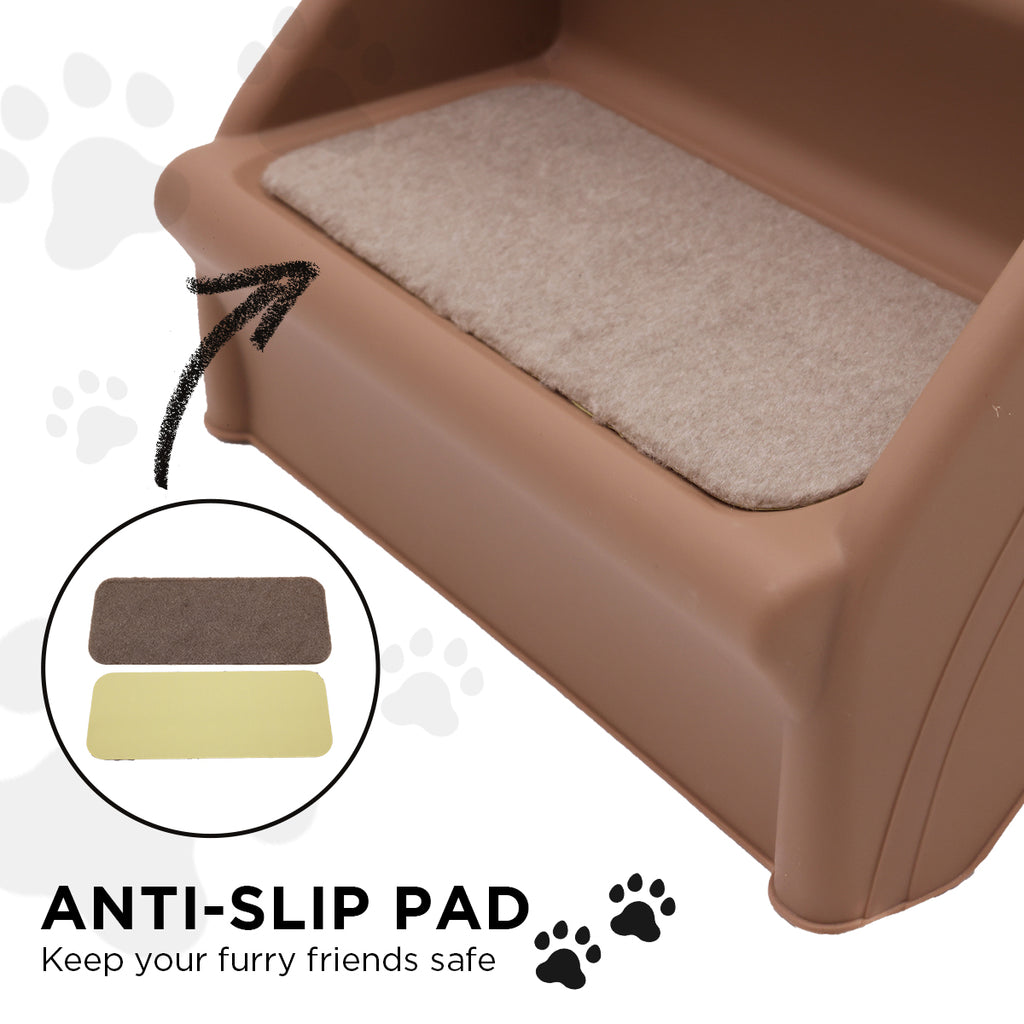 Furtastic Foldable Pet Stairs 50cm Non-Slip Dog Steps Ladder Cat Ramp for High Bed Couch Car Small Senior Pets