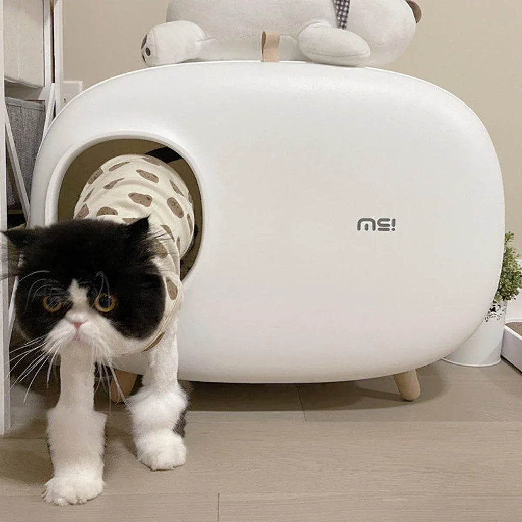 Cat Litter Box Semi-closed Cat Supplies Cat Toilet Drawer Large Cat Litter Box - Green